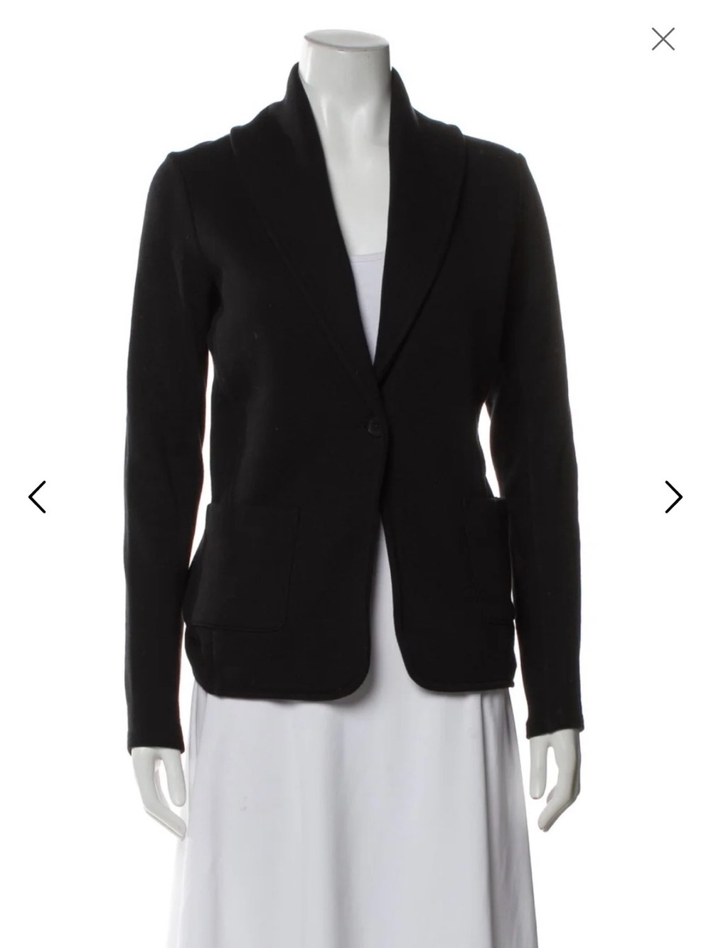 James Perse Black Shawl-Collar Blazer